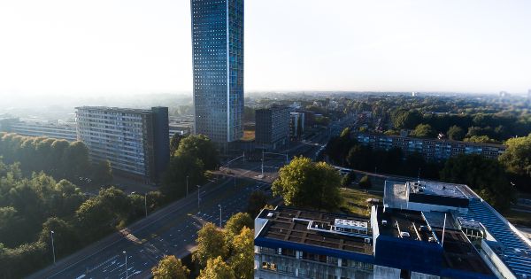 Luchtfoto van Tilburg, werkgebied airco installateur TopAirco013